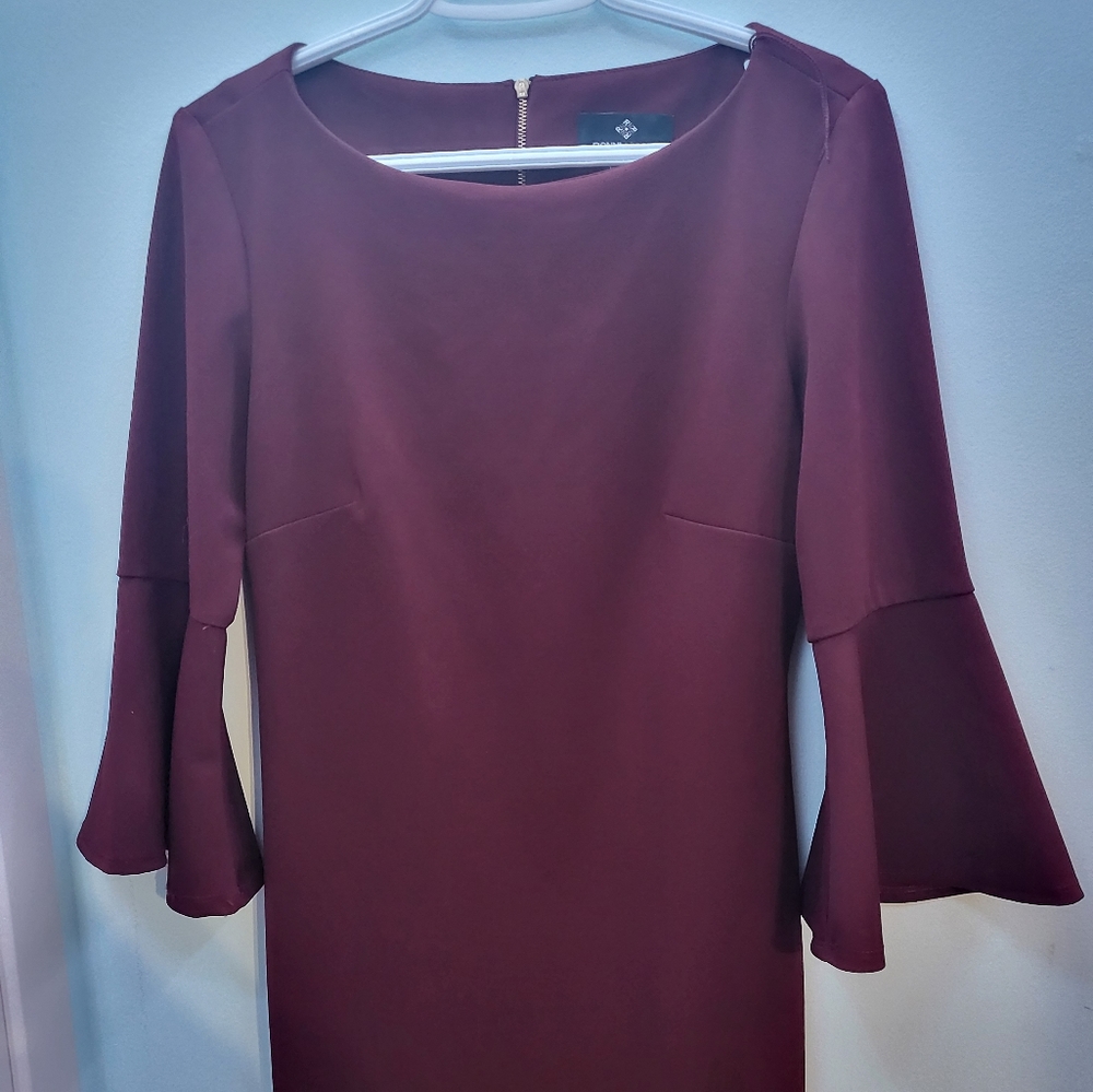 Burgundy formal dinner dress